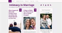 Desktop Screenshot of intimacyinmarriage.com