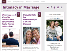 Tablet Screenshot of intimacyinmarriage.com